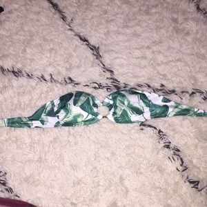 Palm tree bathing suit top